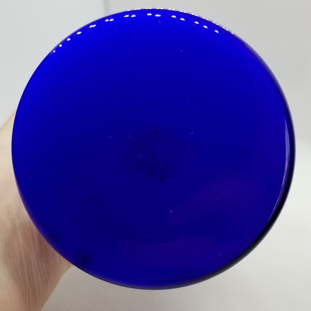 Vintage Enesco Deep Blue Cased Vase - Picture 4 of 7